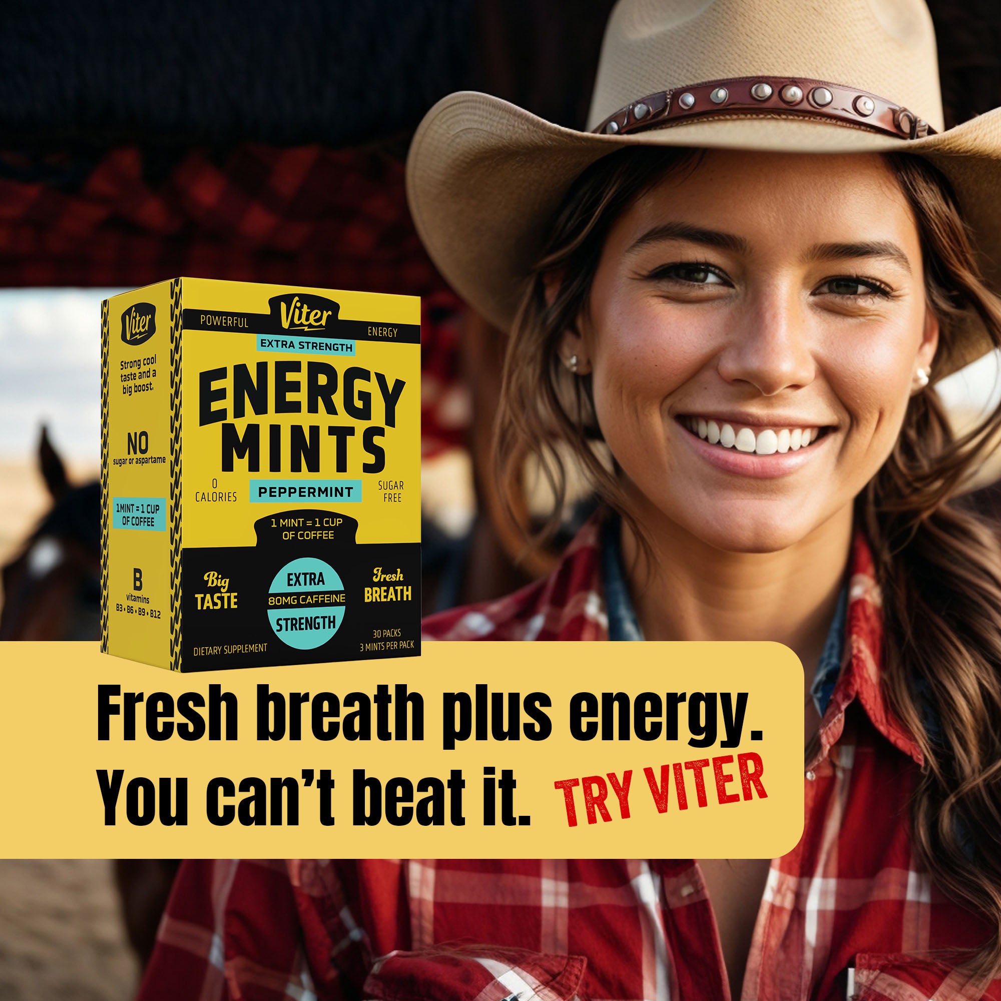 Viter Energy Extra Strength Mints