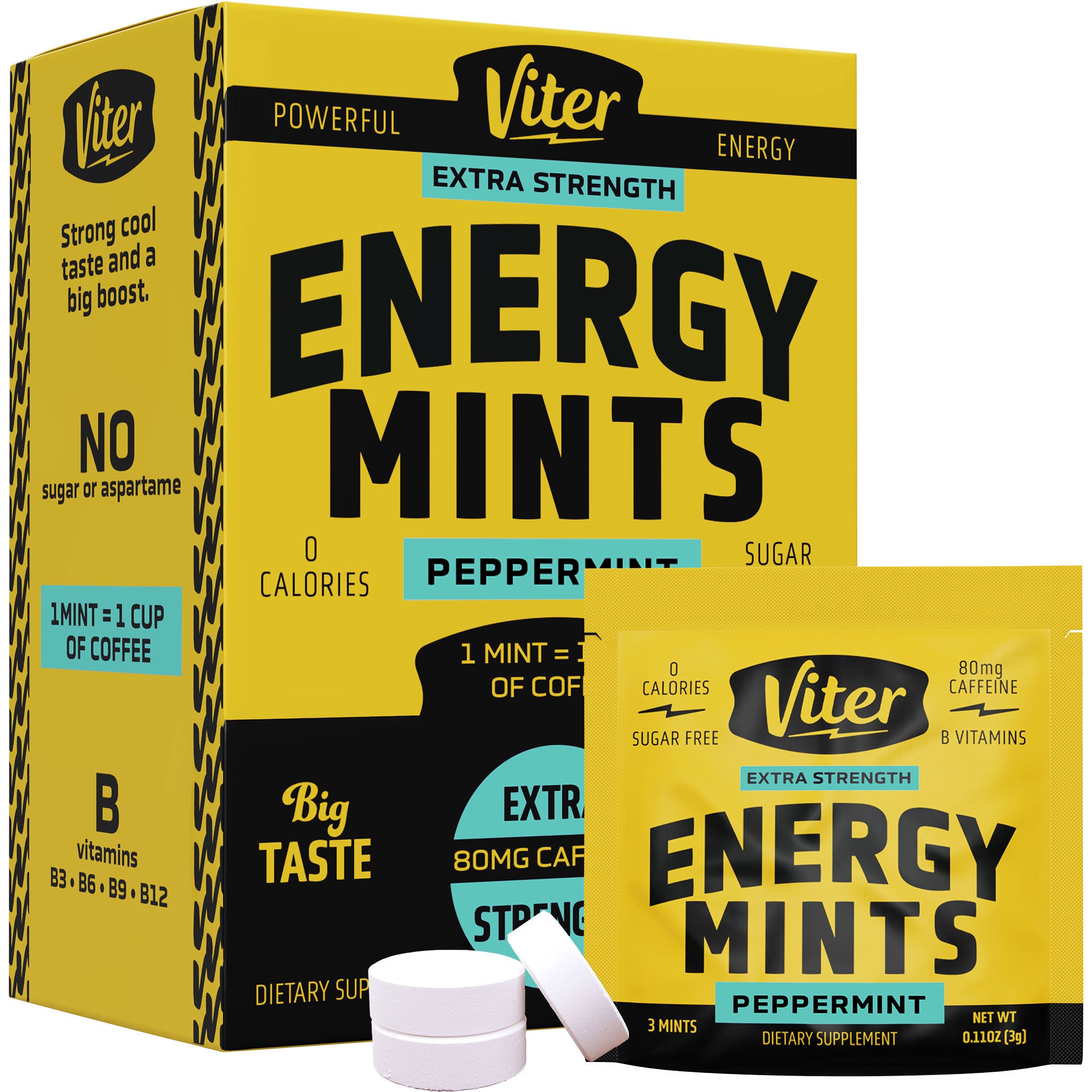 Viter Energy Extra Strength Mints