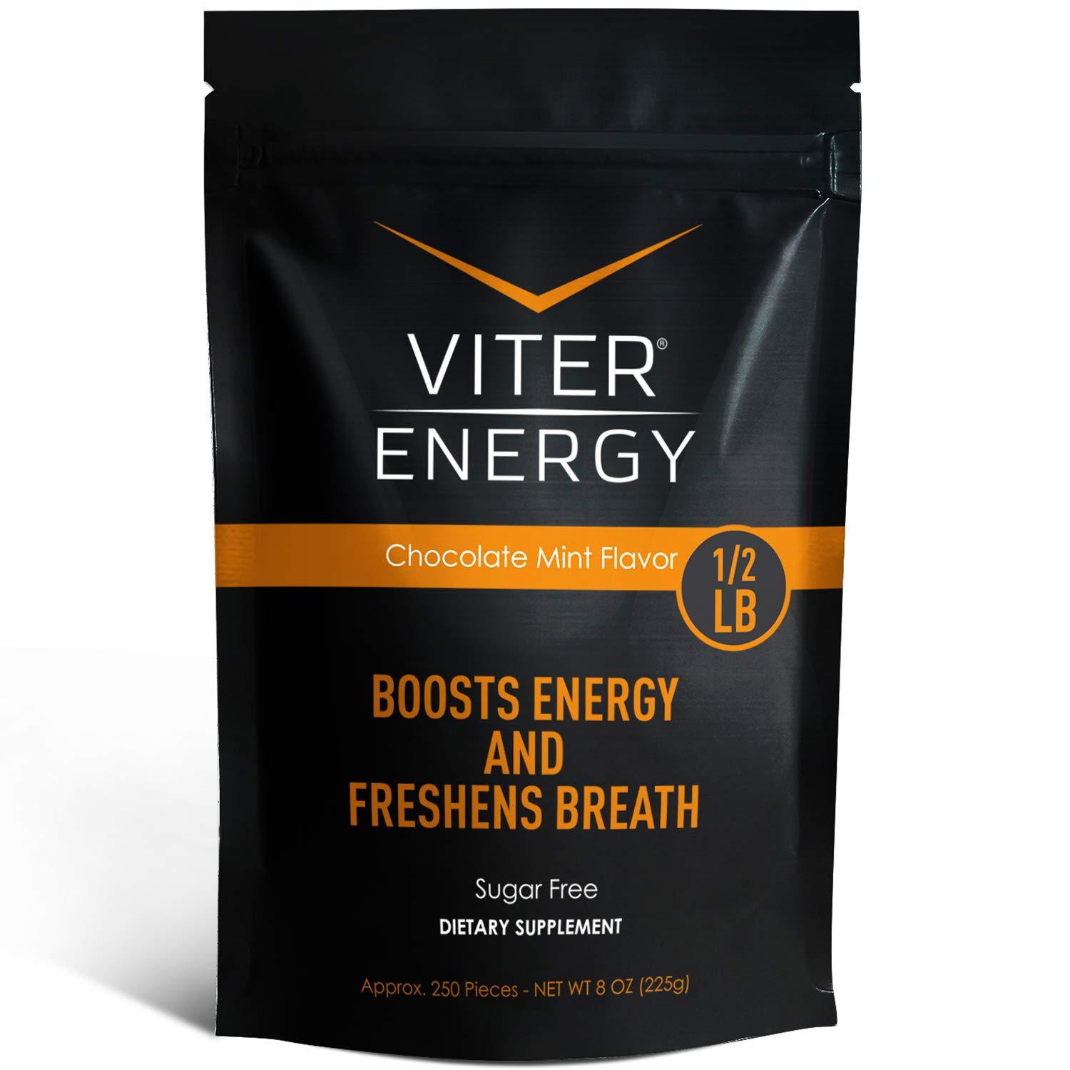  Viter Energy Caffeine Mints - Chocolate Mint - Half Pound Bag