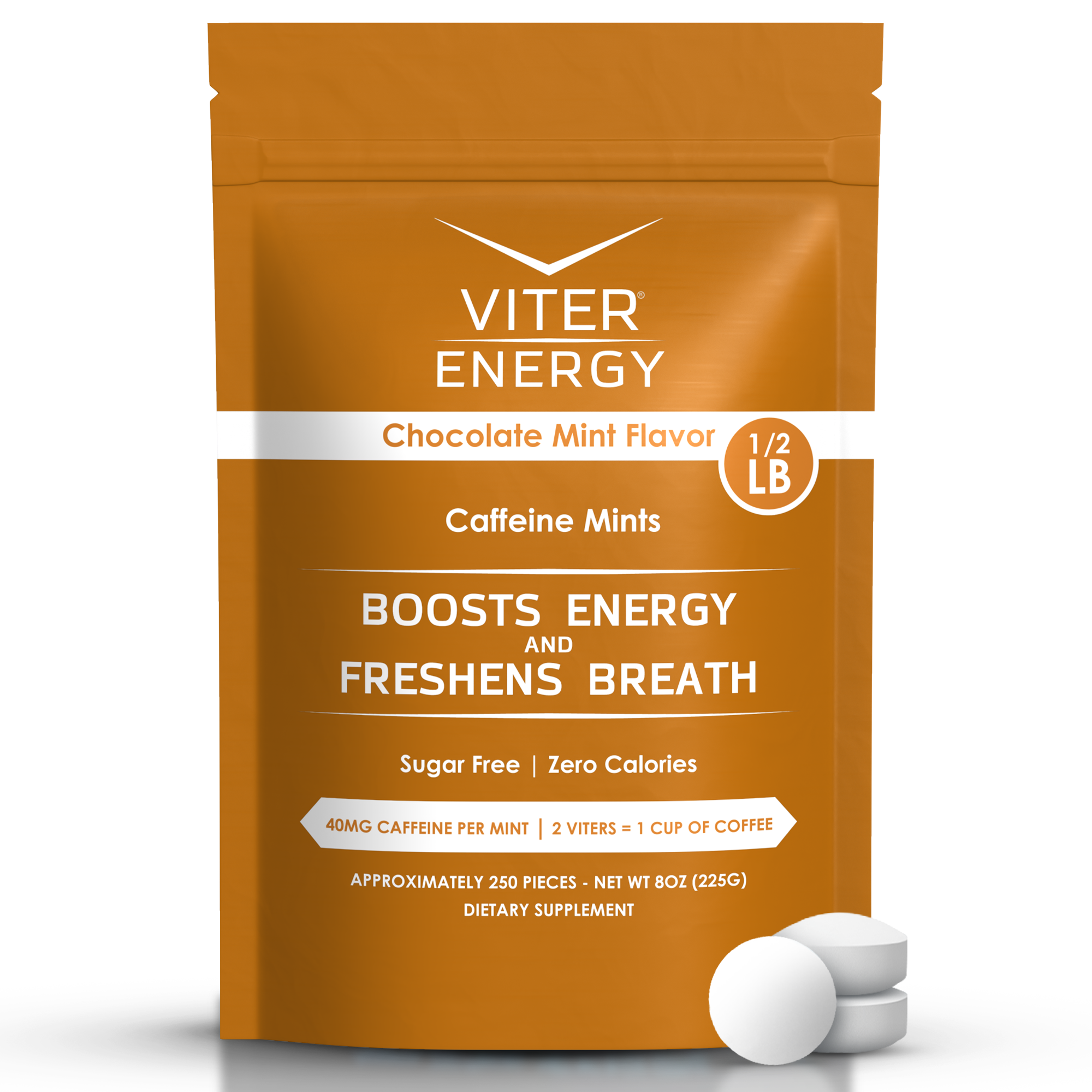 Viter Energy Caffeine Mints - 1/2 LB Bulk Bags (no sub)