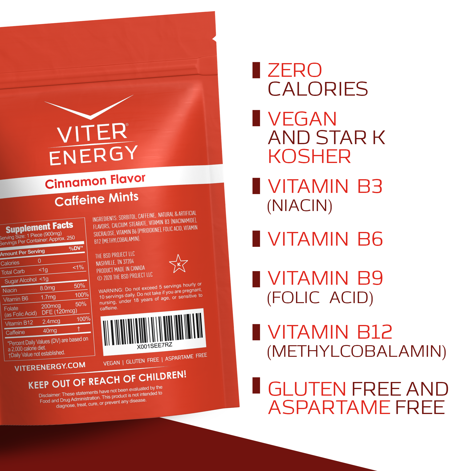 Viter Energy Caffeine Mints