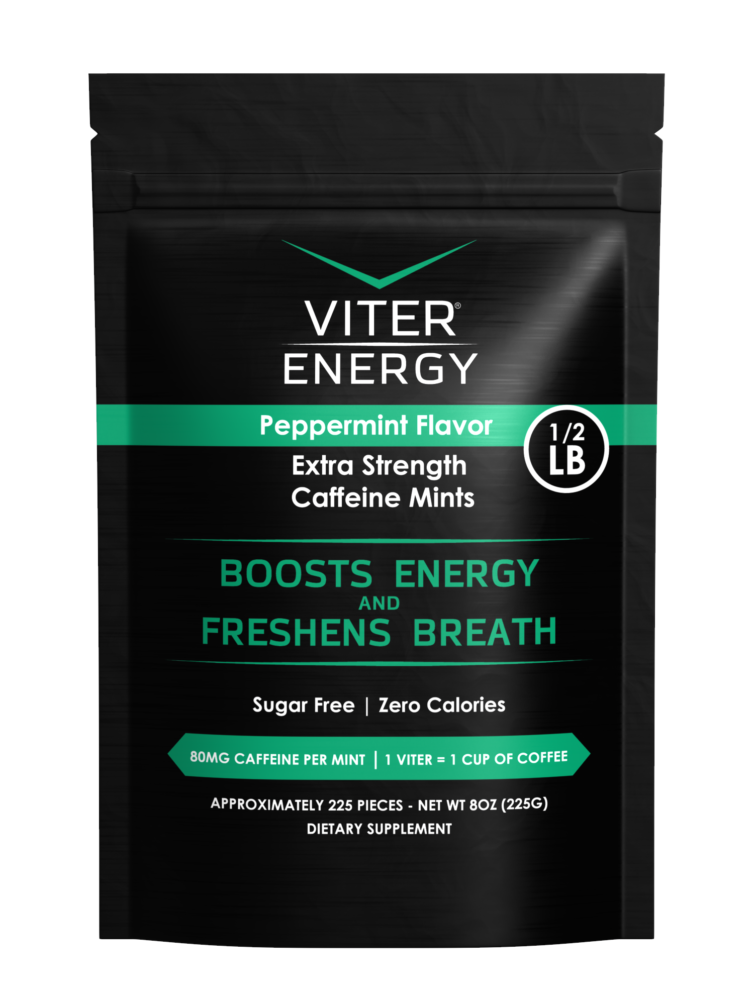 Viter Energy Extra Strength Caffeine Mints - 1/2 LB Bulk Bags (Monthly Subscription)