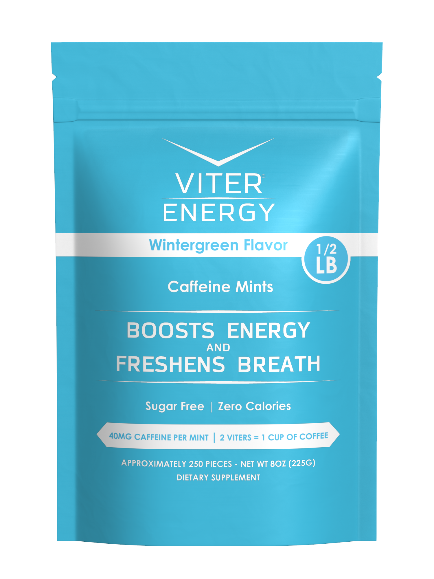 Viter Energy Original Caffeine Mints - 1/2 LB Bulk Bags (Monthly Subscription)