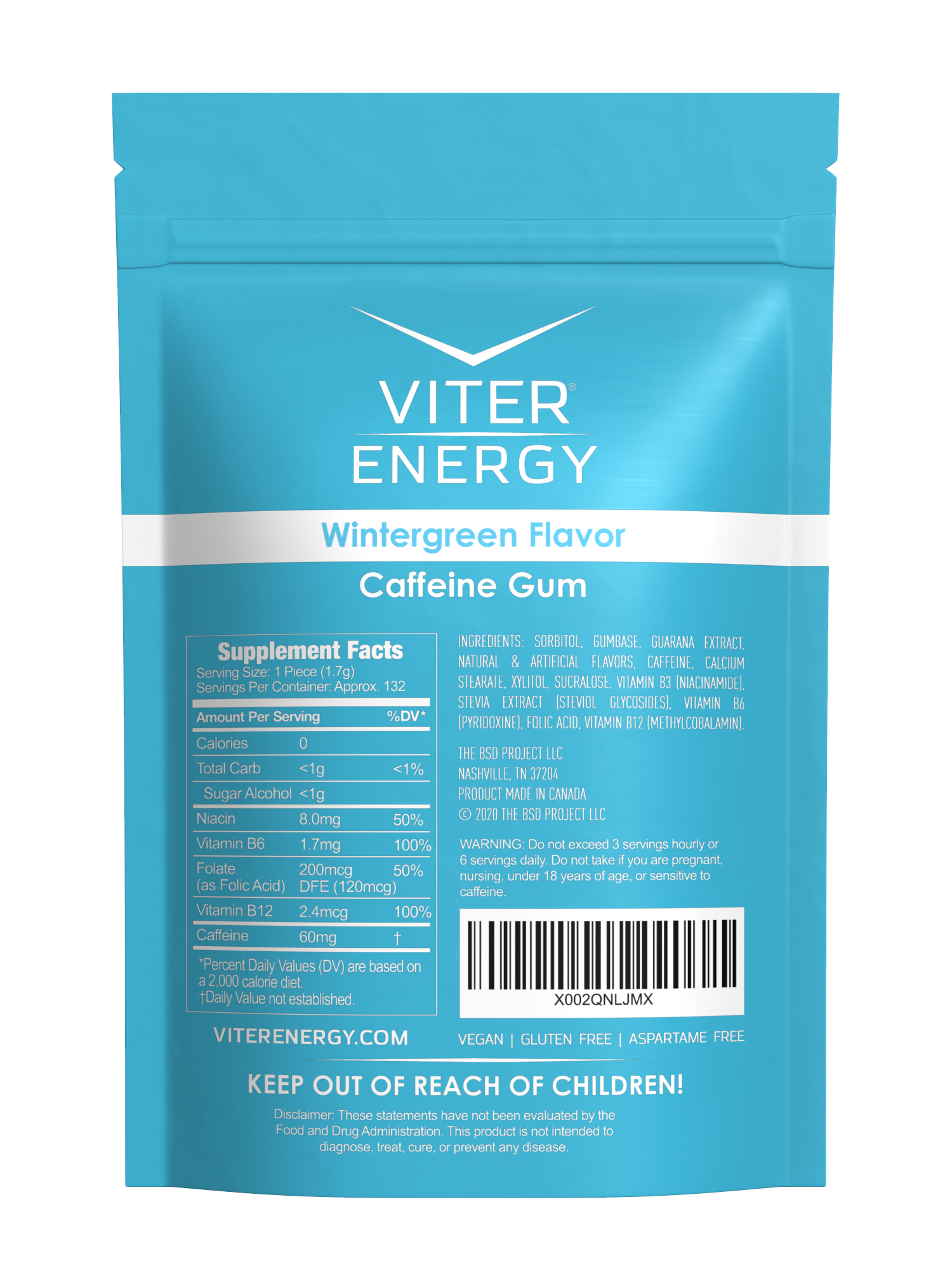 Viter Energy Gum - 1/2 LB Bulk Bags (Monthly Subscription)